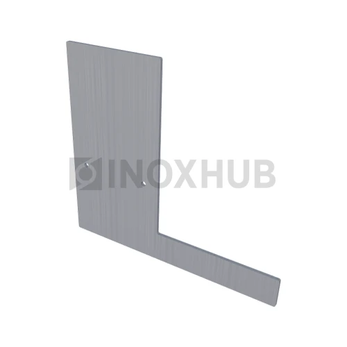 Торцевая заглушка на профиль 120, Анодированный алюминий