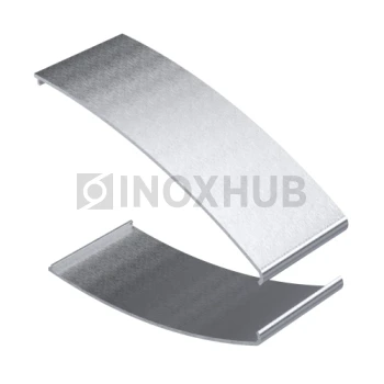 Профиль КОМПЛЕКТ крышек для козырька, кратно 2 м, не анодированный алюминий