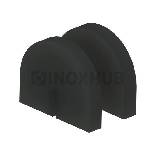 Уплотнительная резинка под Стеклодержатель (063 литой на плоскость), стекло 10.0 мм