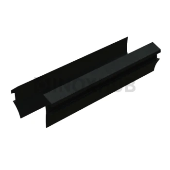 Уплотнитель для П швеллер 22 и П швеллер 24, стекло 10.0 мм, черный