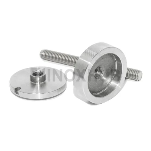 Точечный стеклодержатель стандартный, стекло 6.0-30.0 мм, М10, AISI 304, GRIT 320