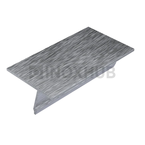 Крышка 28.5 на профиль 80/102/106 для стекла 10-12 мм, L=6000, не анодированный алюминий