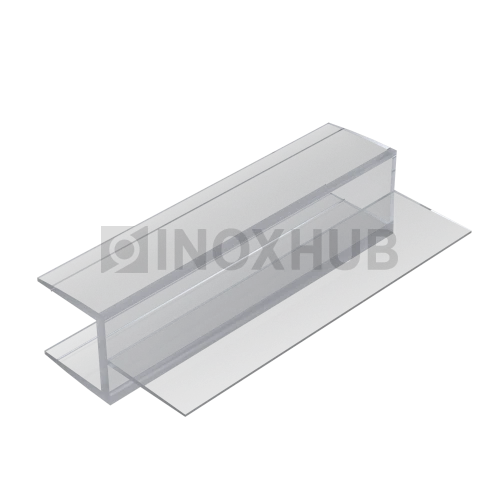 Профиль (205-10), L=2200, стекло 10.0 мм, ПВХ прозрачный