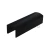 П-поручень под уплотнитель, под стекло 10 мм, L=6000, RAL 9005 Черный Мат