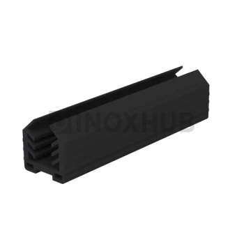 Уплотнитель в поручень с пазом 24.0×24.0 мм, стекло 12.0 мм, кратно 3 м