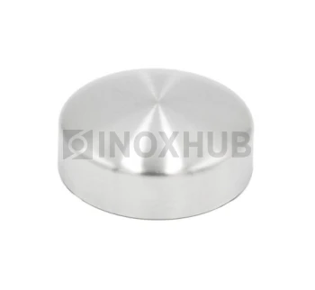 Заглушка внешняя штамп., Ø50.8 мм, AISI 304, GRIT 320