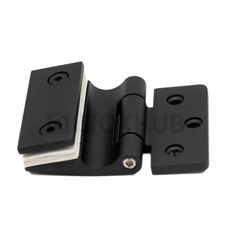 Петля (513 BLC) стена-стекло, открывание наружу, Черный мат