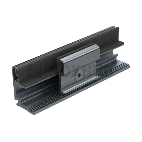 Набор зажимной, профиль 44Т (база 44Т-6000), L=6000 мм без крышек, стекло 8.0-12.0 мм