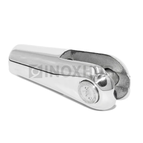 Наконечник для крепления тяги левый, М14 шаг Р=2, AISI 316, GRIT 600