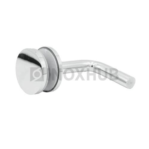 Крепление поручня на стекло без ложемента литое, 75.0×60.0 мм, AISI 304, GRIT 600