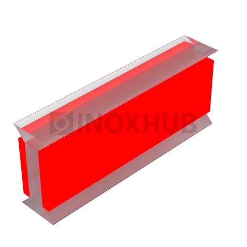 Профиль (220-10) межстекольный самоклеящийся, L=3000, стекло 10.0 мм, ПВХ прозрачный