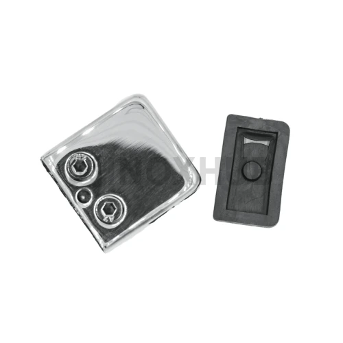 Стеклодержатель штамп. квадратный на плоскость, стекло 8.0 мм, AISI 304, GRIT 600