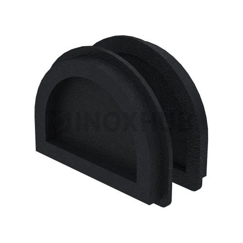 Уплотнительная резинка под Стеклодержатель (064 штамп. на плоскость полукруг.), стекло 10.0 мм