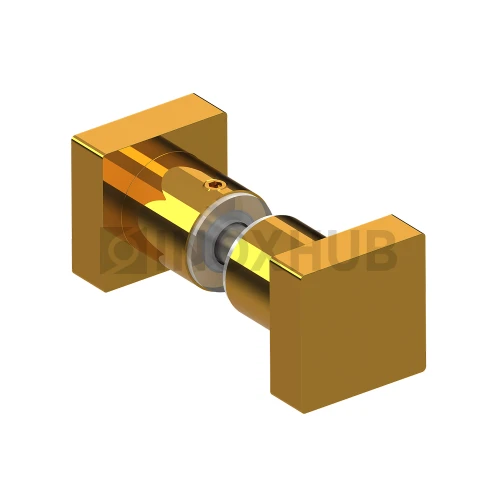 Кноб квадратный (684 Gold), стекло 6.0-12.0 мм, под Золото