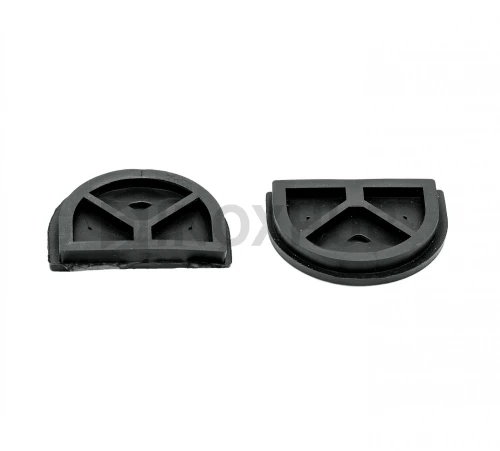 Комплект уплотнительных резинок в полукруглый стеклодержатель штамп. (1 компл/2 шт), стекло 10.0 мм