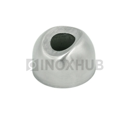 Соединение поручня со стойкой штамп. под 90°, Ø25.4 мм, AISI 304, GRIT 320