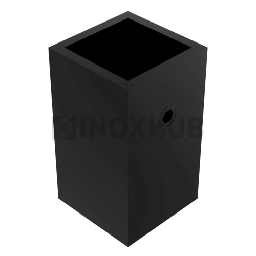 Держатель штанги (183 BLC) стена-штанга 15×15 мм, Черный мат