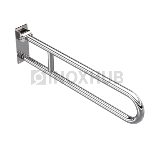 Поручень двойной откидной, Ø32 мм, AISI 304, GRIT 600