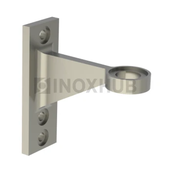 Крепление рутеля на алюминиевый фасад, AISI 316, GRIT 320