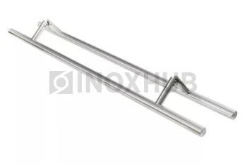 Ручка под 45° (670-800 SSS) 32×625×800 мм, стекло 8-12 мм, нерж. сталь матовая