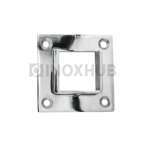 Фланец для поручня с пазом, 40.0×40.0 мм, AISI 304, GRIT 600