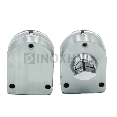 Защелка (017-2 SSS) без сверления, с ответной частью на стекло, нерж. сталь матовая