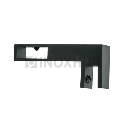 Держатель стекла (346 BLC) горизонтальный, штанга 30×10 мм, Черный мат