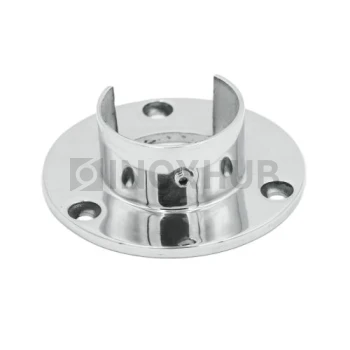 Фланец для поручня с пазом, Ø48.3 мм, AISI 304, GRIT 600