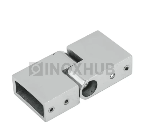 Соединитель штанги (344 PSS) поворотный, штанга 30×10 мм, нерж. сталь полированная