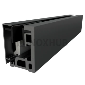 Набор зажимной, профиль 40А (база 40А-3000), L=3000мм, крышки RAL 7024 Графитовый серый Муар