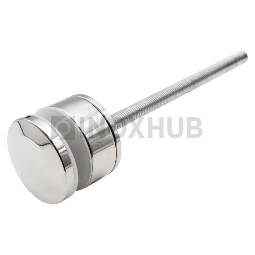 Точечный стеклодержатель с доп. регулировкой, стекло 6.0-30.0 мм, М10, AISI 304, GRIT 600