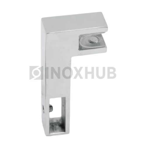 Держатель стекла (346 PSS) горизонтальный, штанга 30×10 мм, нерж. сталь полированная