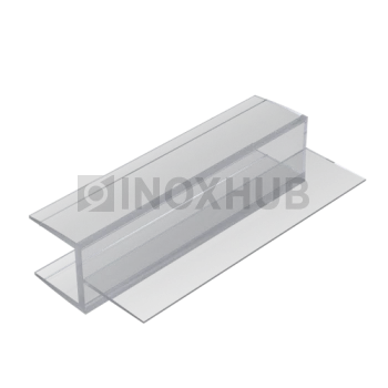 Профиль (205-10), L=2200, стекло 10.0 мм, ПВХ прозрачный