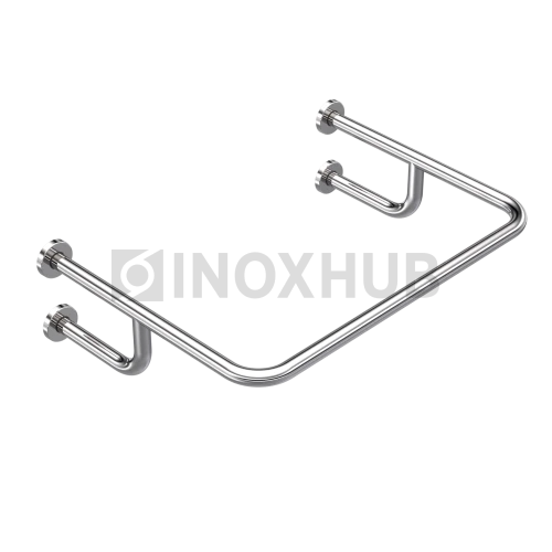 Поручень для раковины настенный, 750×550 мм, Ø32 мм, AISI 304, GRIT 600