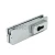Замок (150R PSS) угловой с круглым ригелем, с ответной частью на стену, нерж. сталь полированная