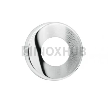 Низ стойки большой с неполированными боками, Ø50.8 мм, AISI 304, GRIT 600