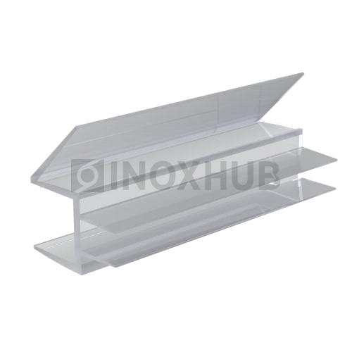 Профиль (206-10) нижний, L=2200, стекло 10.0 мм