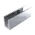 Профиль п-обр. (756-8-3000 al), 19×13 мм L=3000, стекло 8.0 мм, полированный алюминий