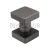 Кноб квадратный (684 GM), стекло 6.0-12.0 мм, антрацит