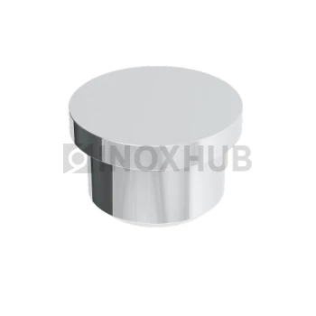 Заглушка литая плоская, Ø16.0 мм, AISI 304, GRIT 600