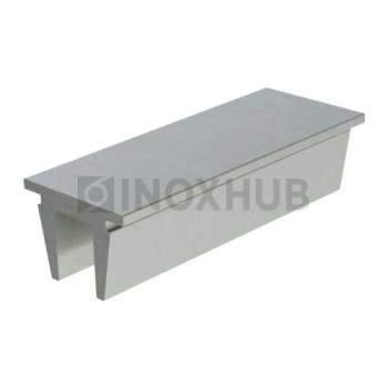 Заглушка (764 al) для профиля 763 756, L=1000 мм, шлифованный алюминий