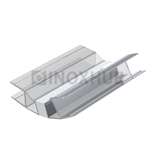 Профиль (207-8) магнит белый 125-145º, L=2200 (1компл/2 шт), стекло 8.0 мм 