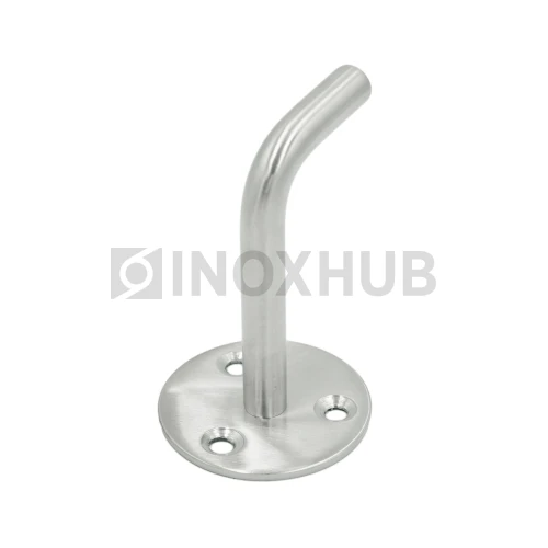 Крепление пристенного поручня без ложемента сварное, AISI 201, GRIT 320