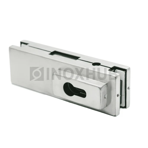 Замок (150С SSS) центральный с прямоугольным ригелем, нерж. сталь матовая