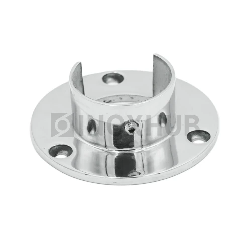 Фланец для поручня с пазом, Ø48.3 мм, AISI 304, GRIT 600