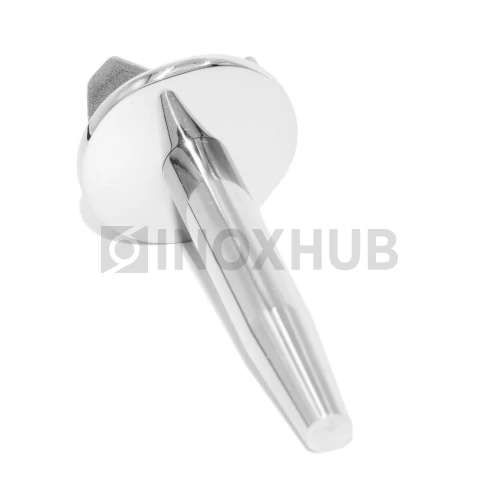 Наконечник штырь сварной облегченный, Ø38.1 мм, AISI 304, GRIT 600