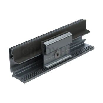 Набор зажимной, профиль 44Т (база 44Т-6000), L=6000 мм без крышек, стекло 8.0-12.0 мм