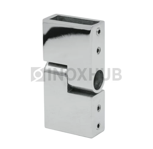 Соединитель штанги (344 PSS) поворотный, штанга 30×10 мм, нерж. сталь полированная