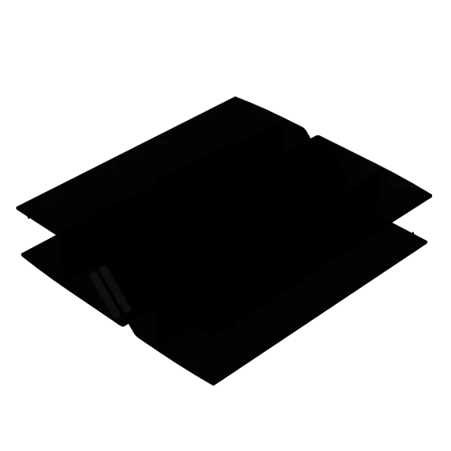 Профиль (210-8 BLC) магнит 90º/180º, L=2200 (1компл/2 шт), стекло 8.0 мм, ПВХ Черный мат
