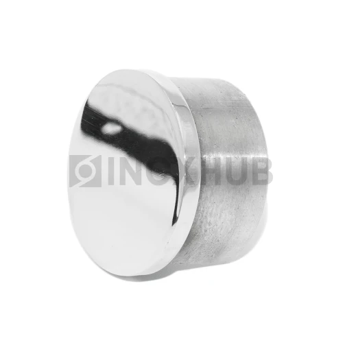 Заглушка для поручня с пазом, Ø48.3 мм, AISI 304, GRIT 600